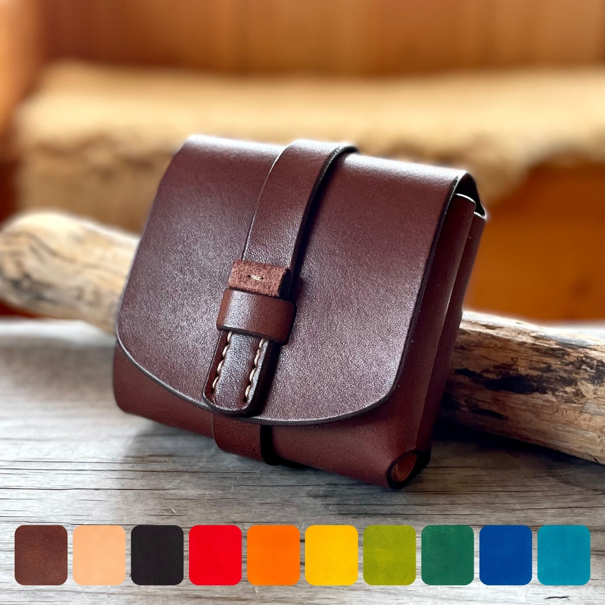 ショートウォレット 刻印サービス付［全10色］／本革 二つ折り財布 三つ折り財布 ヴァイキング 北欧