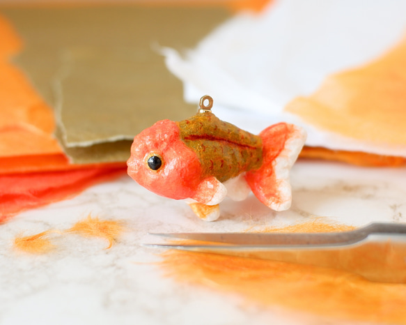 アクリル　アート 楽 もみじ ヘッドホン らんちゅう 縁起物 金魚 ランチュウ アクリル アート 楽 もみじ ヘッドホン らんちゅう 縁起物 金魚