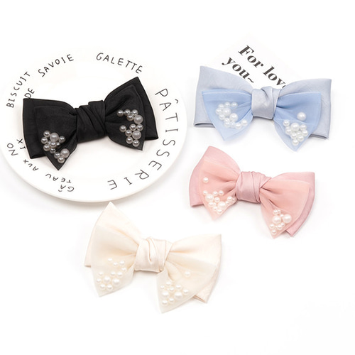 ハンドメイド♡♡ポップコーンリボンパールツイン② ハンドメイド♡♡ポップコーンリボンパールツイン②