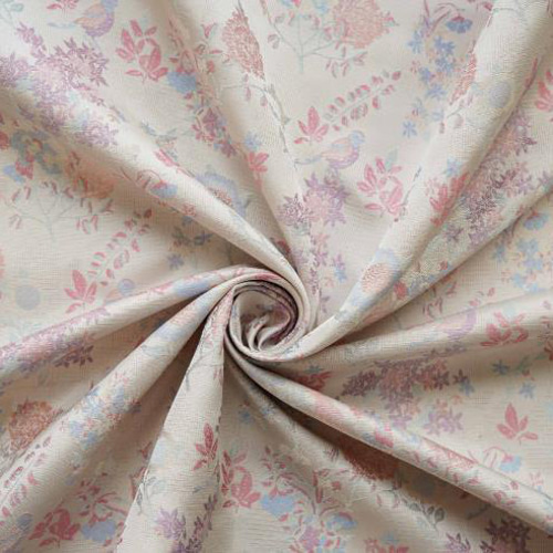 シックな花鳥模様 花柄 ジャカード生地 [4417] 生地 ruusu 通販