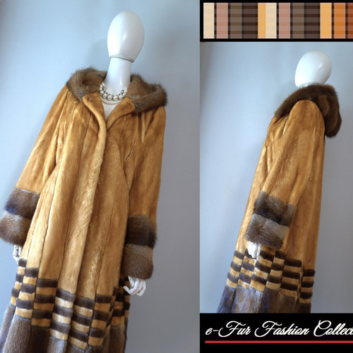 ミンクロングコート T.Riemer☆ミンクロングコート＊フォックス襟