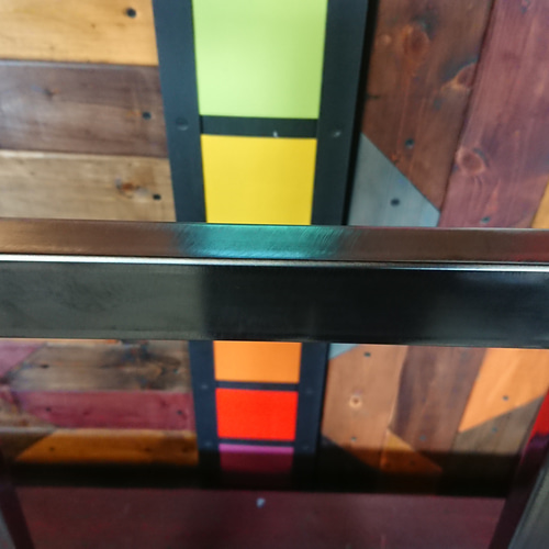 無塗装でアイアンな極細鉄脚♪ 20×400（床面300）×650mm 台形型 2脚ver  