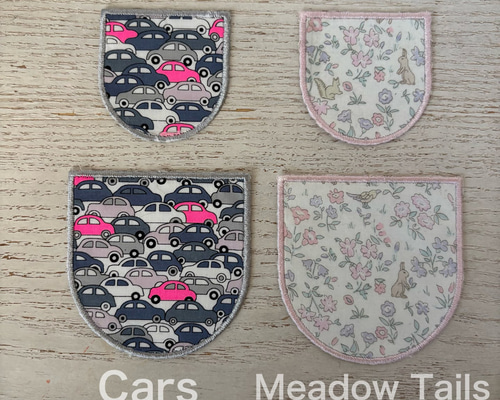 リバティ ポケット型ワッペン アップリケ刺繍 ワッペン