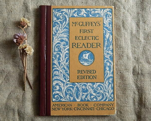 ビンテージ本 ☆McGuffey's First Eclectic Reader 英語学習本 ヴィンテージ