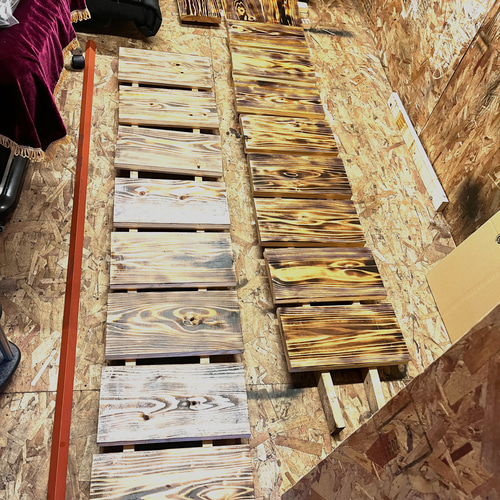 アイアンウッドのフルオーダーチェーンラック 棚・シェルフ・ラック