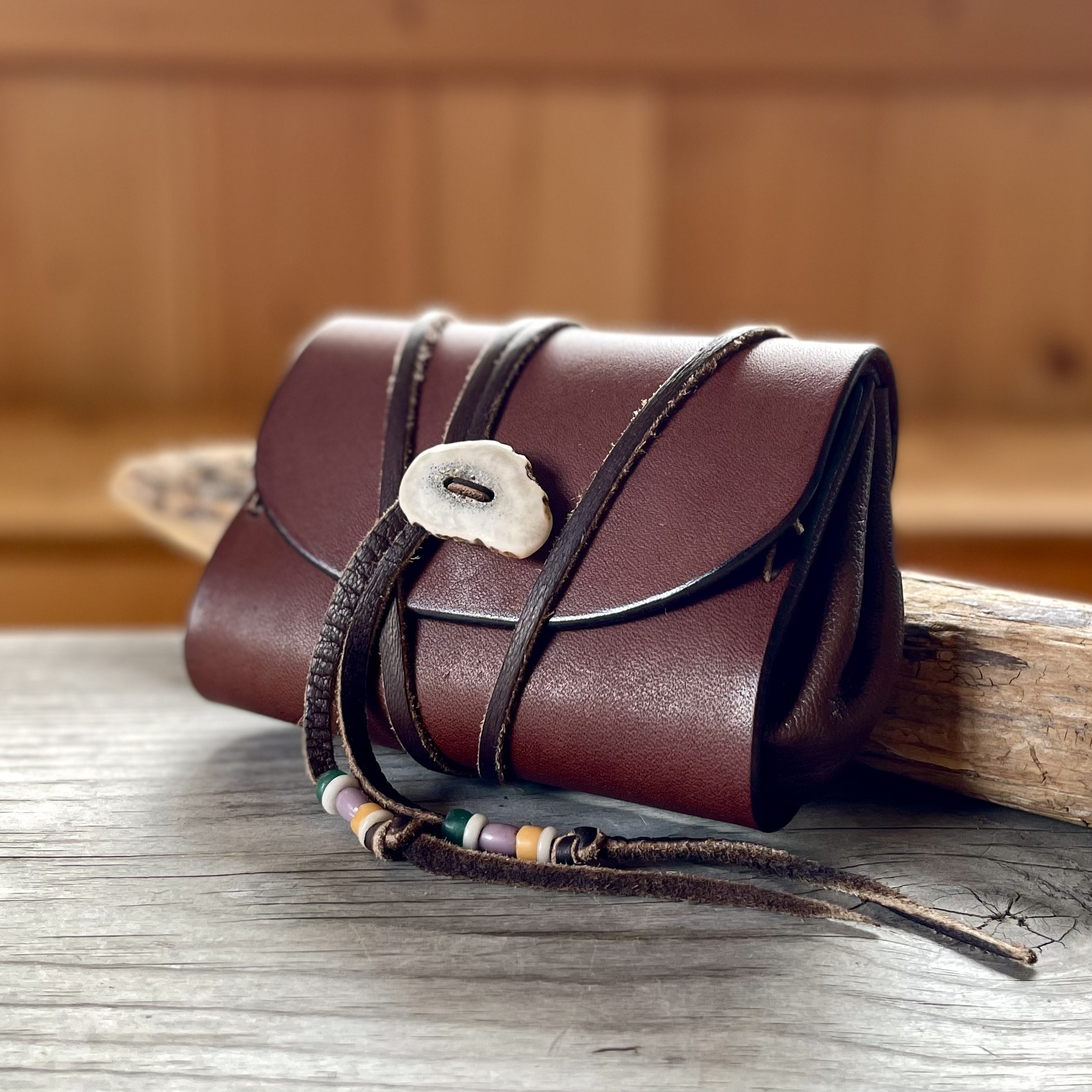 ヴァイキング ウォレット 刻印サービス付［ブラウン×ブラウン］／本革 レザー アコーディオン財布 ヴァイキング 北欧