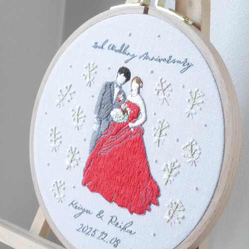 手刺繍で紡ぐ似顔絵ボード 雑貨・その他 dechi dechi 通販 18098142