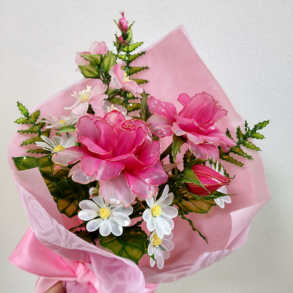 花束♡ブーケ♡ディップアート♡アメリカンフラワー アート