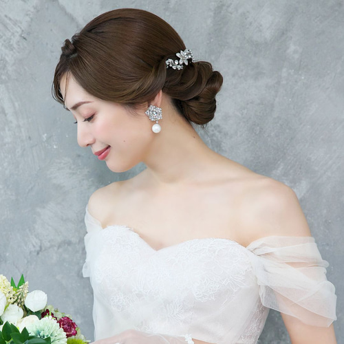 ヘッドドレス【ガーデニア】H-118|花嫁 結婚式 ウエディング