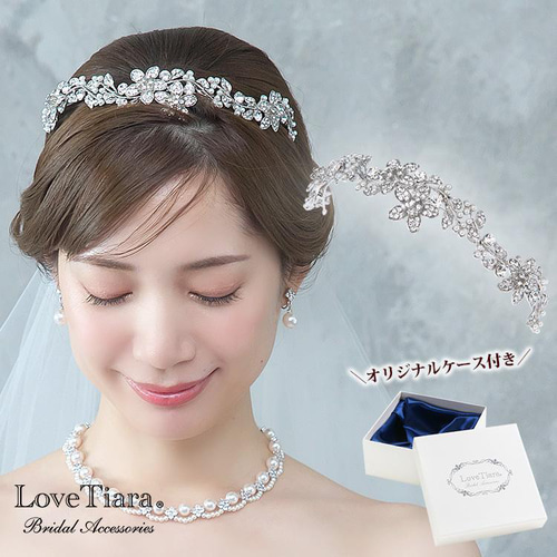 ヘッドドレス【ガーデニア】H-118|花嫁 結婚式 ウエディング ヘッドドレス【ガーデニア】H-118|花嫁 結婚式 ウエディング