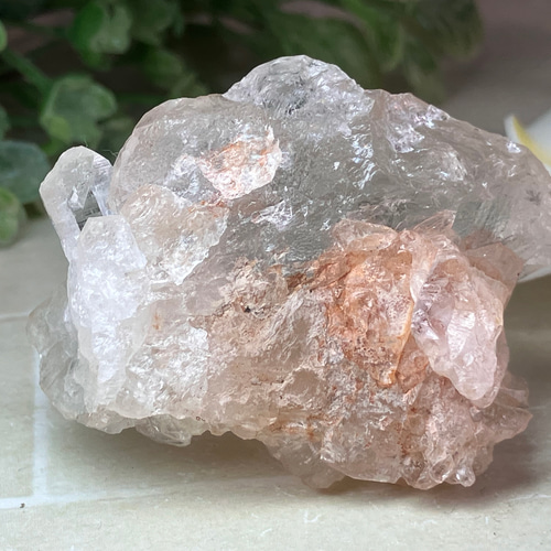 ヒマラヤ✨ レインボー　マニカラン産　ピンク水晶  原石　クラスター ヒマラヤ✨ レインボー マニカラン産 ピンク水晶 原石