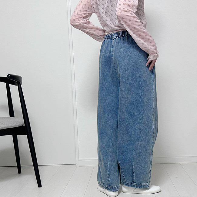 【数量限定新作再販】XS/S/M/Lサイズ♪丈選べる♪ヴィンテージ風合い国産デニムバルーンイージーパンツ24044DM