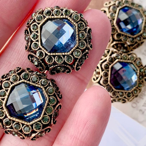 対角24mm【22×22mm 1個】 飾り ボタン ◇1122◇ レトロ 対角24mm【22×22mm 1個】 飾り ボタン ◇1122◇ レトロ