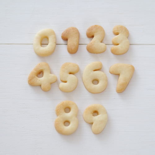 数字 手書き風 クッキー型・クッキーカッター クッキー型 Cookie