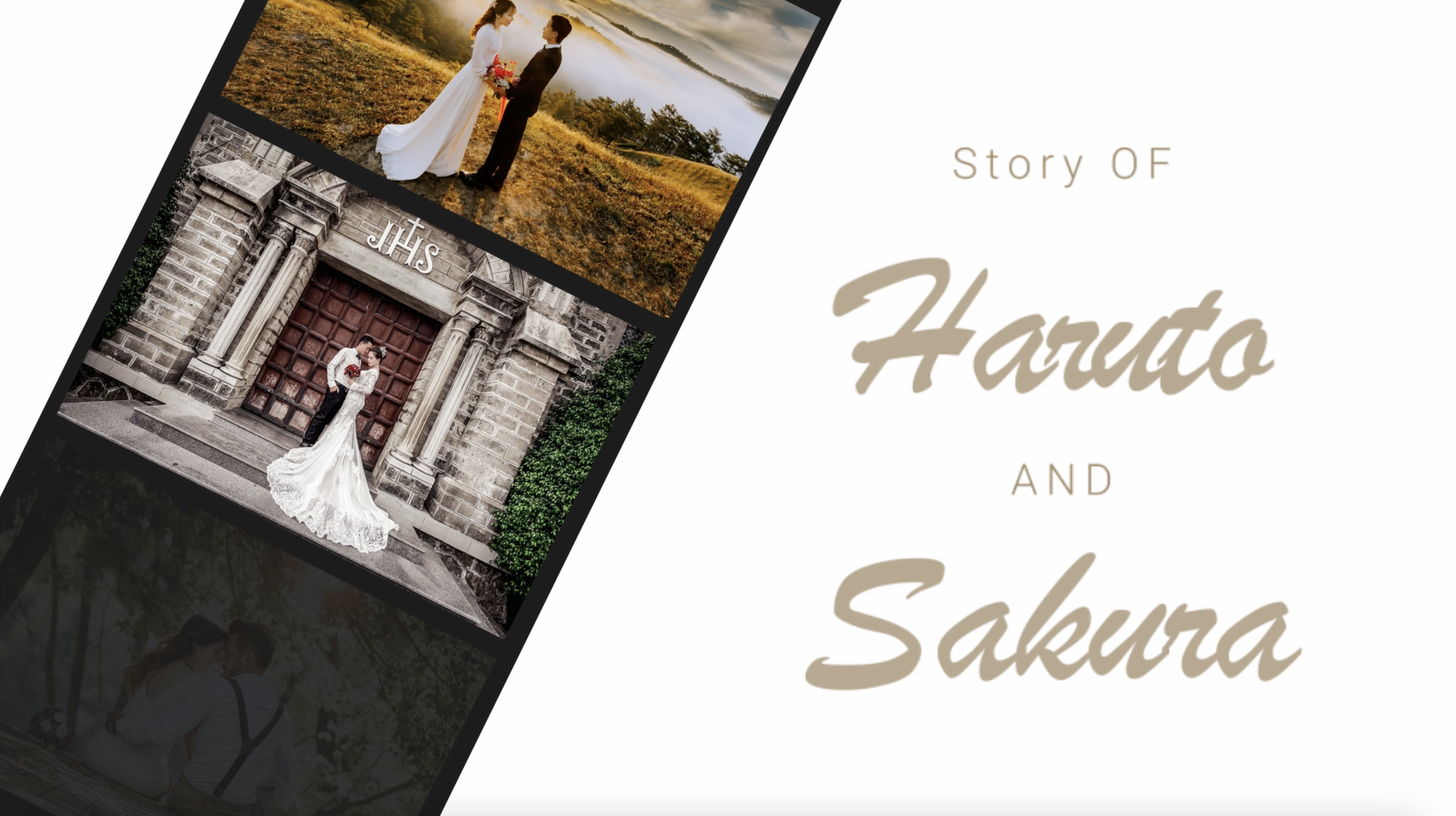 【プロフィールムービー】新郎新婦の生い立ちを紹介！ シンプルかわいいプロフィールムービー