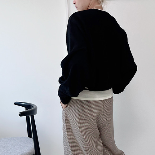 forme ボレロ　カーディガン　黒 数量限定再販】さっと羽織れる大人かわいいニット マーガレット