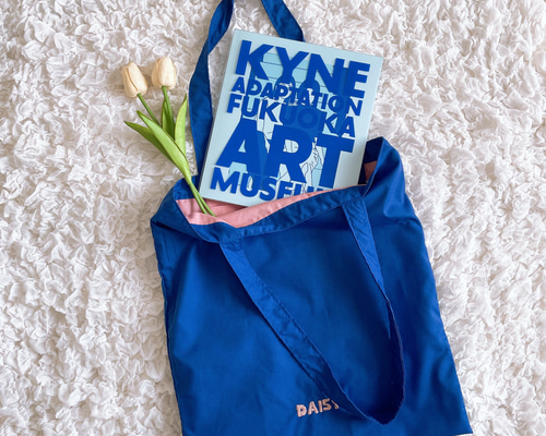 多機能！刺繍ロゴトートバッグ（ブルー） トートバッグ daisy__
