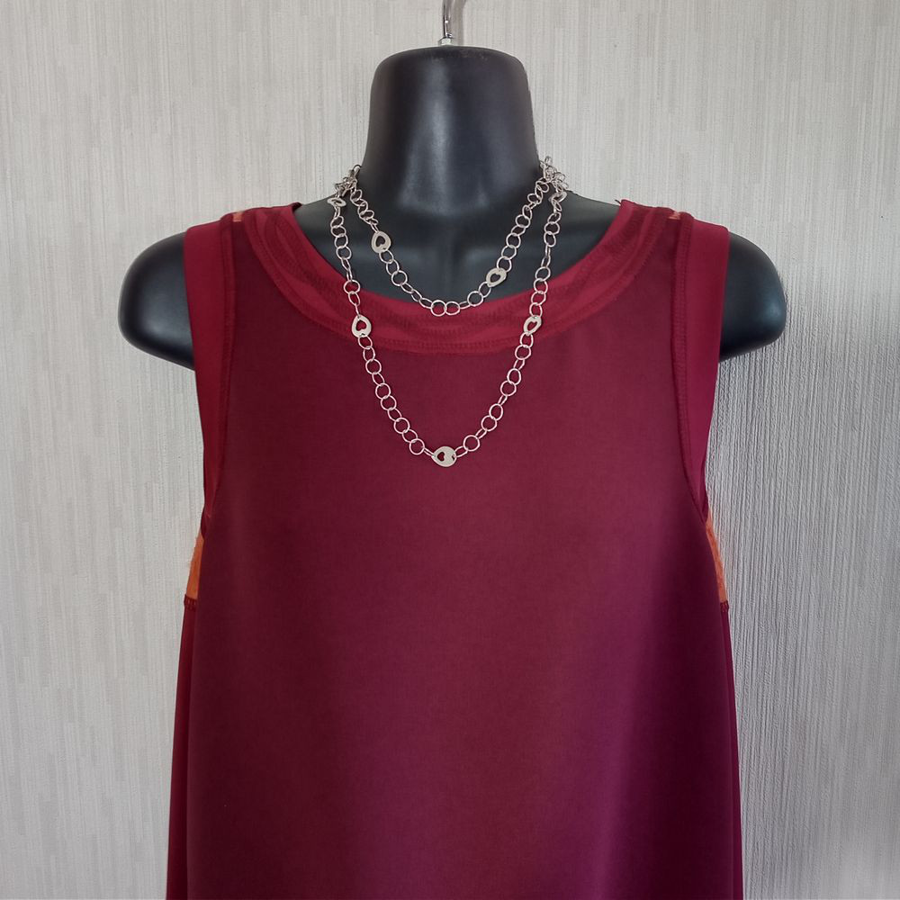 Handmade Silver Accessories  silver4wayロングネックレス「ハート」