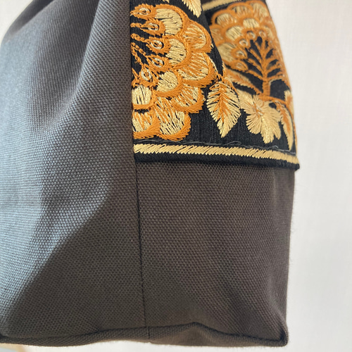 インド刺繍 巾着バッグ 巾着バッグ ichinica 通販 18098999｜Creema