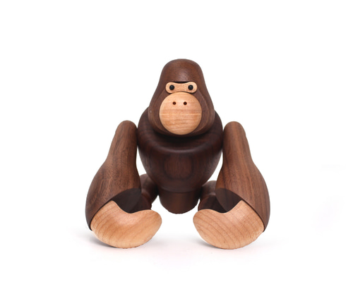 ゴリラ 91cm ゴールド オブジェ 特大 置物 コング オーナメント リアル