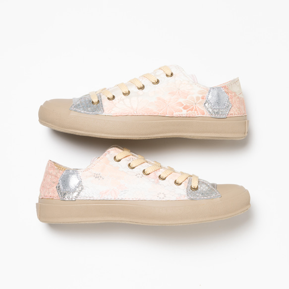 無色 多雲 / 尺寸 23.5cm 鞋匠重製運動鞋 和服帶 第3張的照片