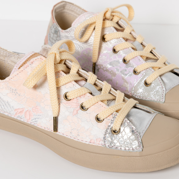 無色 多雲 / 尺寸 23.5cm 鞋匠重製運動鞋 和服帶 第6張的照片