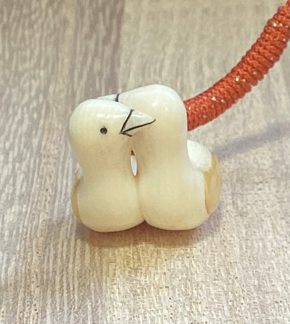 ☆本象牙根付（鳥ペア）Y-47※※ キーホルダー 石橋象牙店 通販