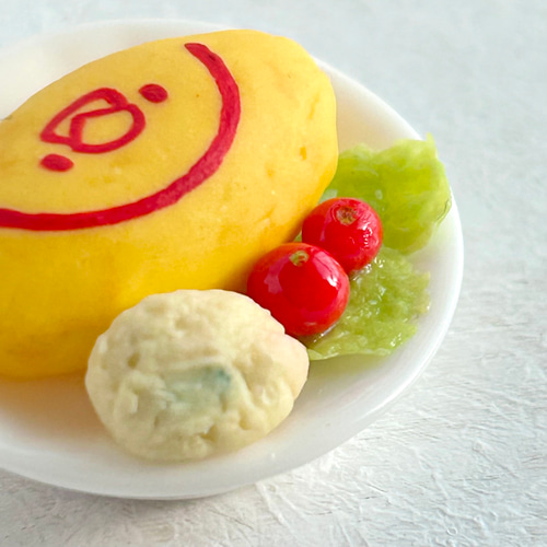 ミニチュアフード】文鳥 オムライス マグネット マグネット withToRiMo