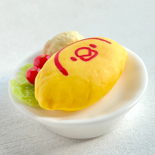 ゴマ　ミニチュアフード ミニチュアフード】文鳥 オムライス マグネット マグネット