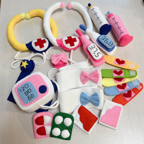 オーダー制』フェルトおもちゃお医者さんset おもちゃ・人形 yumi