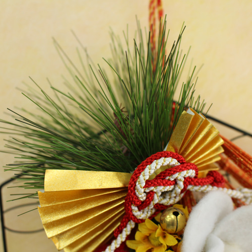 お正月飾り「椿の立体絵馬」リース・アレンジ アートフラワー アート