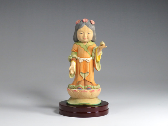 吉祥天　木像　木彫り　手彫り　仏像　置物 楽天市場】吉祥天 木彫り 仏像 置物 『仕様：無垢 / 素材：柘植