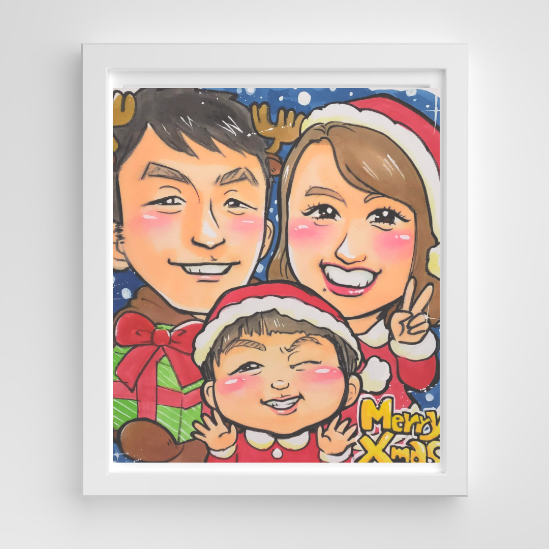 似顔絵【3人】こだわりコース