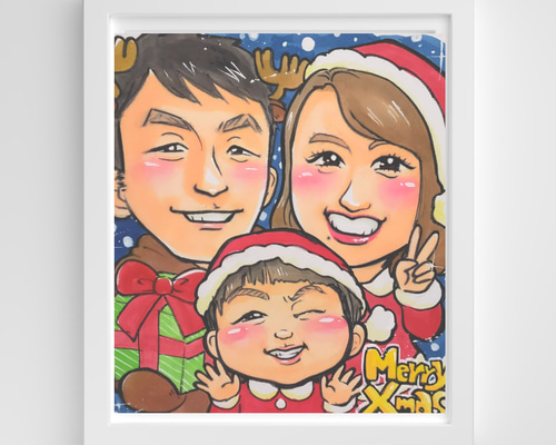 似顔絵【3人】こだわりコース イラスト Cherish_soeko 通販 18100356