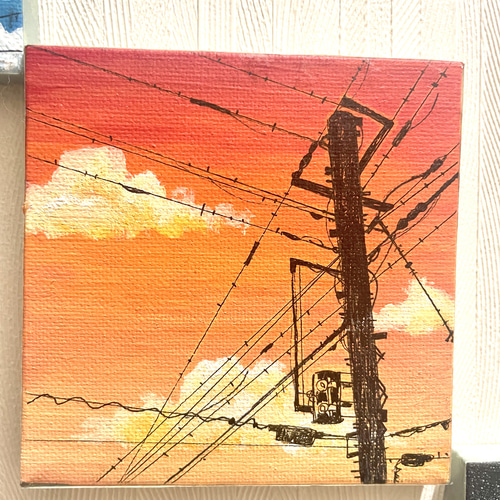 キャンバスアート アクリル画 【信空】