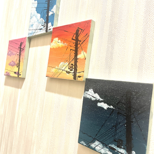 キャンバスアート アクリル画 【信空】