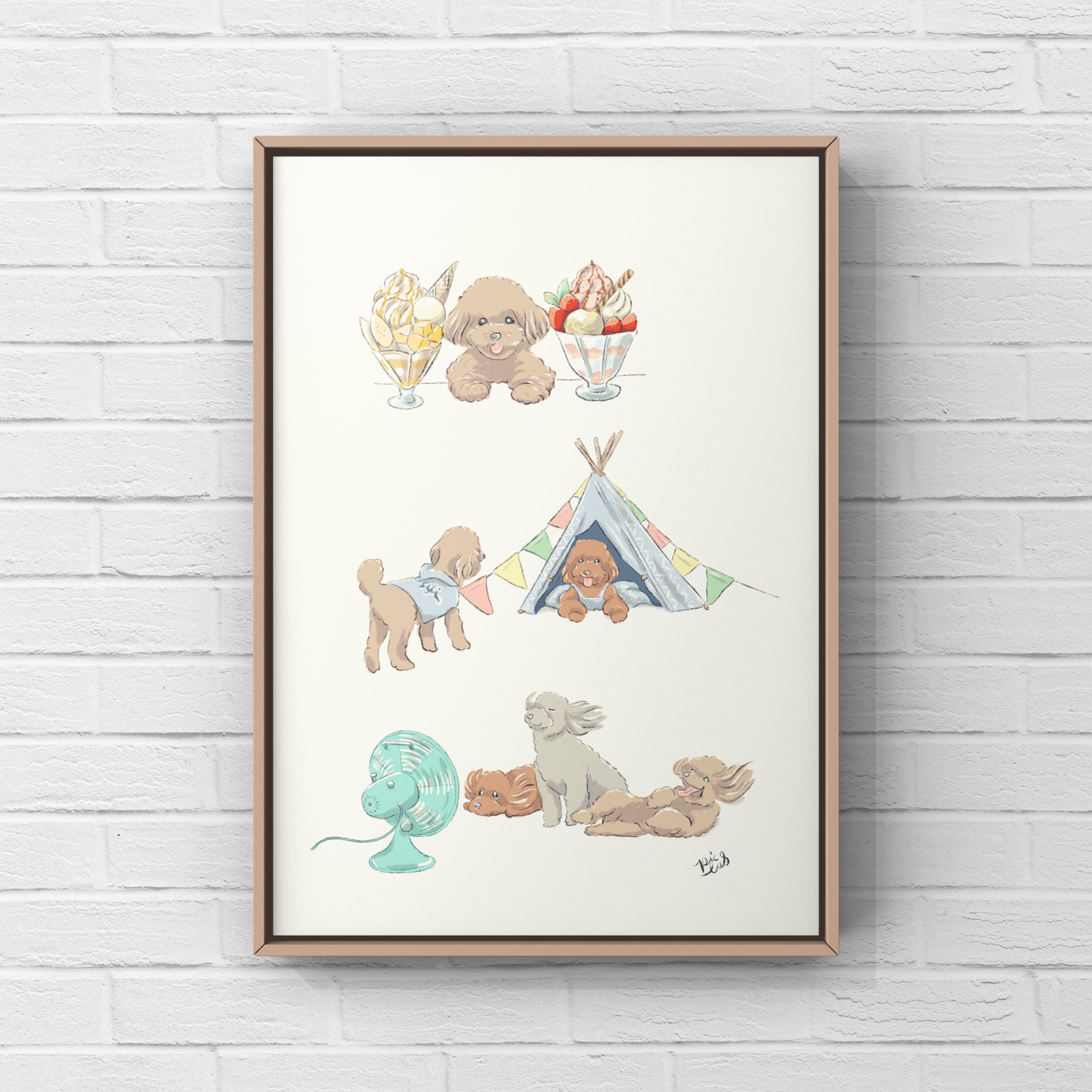 フォロワー様は価格から10％OFF【ペット画オーダー制作（A4用紙 1匹