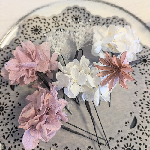 ❁✿✾かすみ草(プリザーブドフラワー＆ドライフラワー)set♡卒業式 ❁✿✾かすみ草(プリザーブドフラワー＆ドライフラワー)set♡卒業式