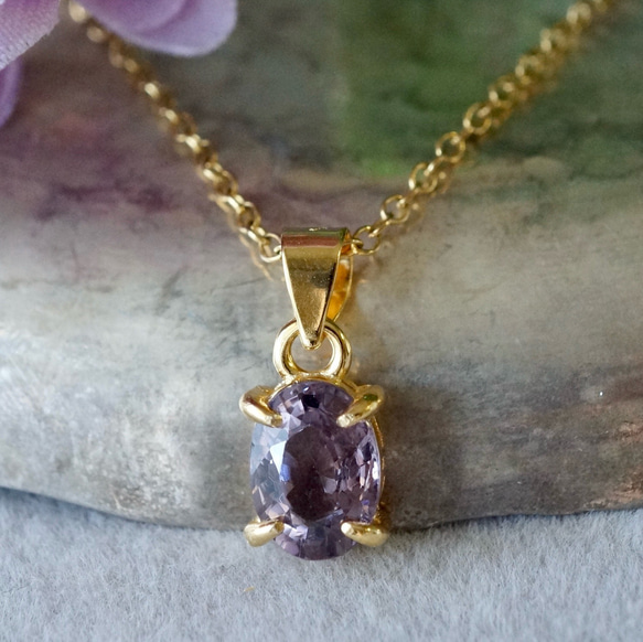 特価】ラベンダーカラースピネルペンダントトップ スピネル