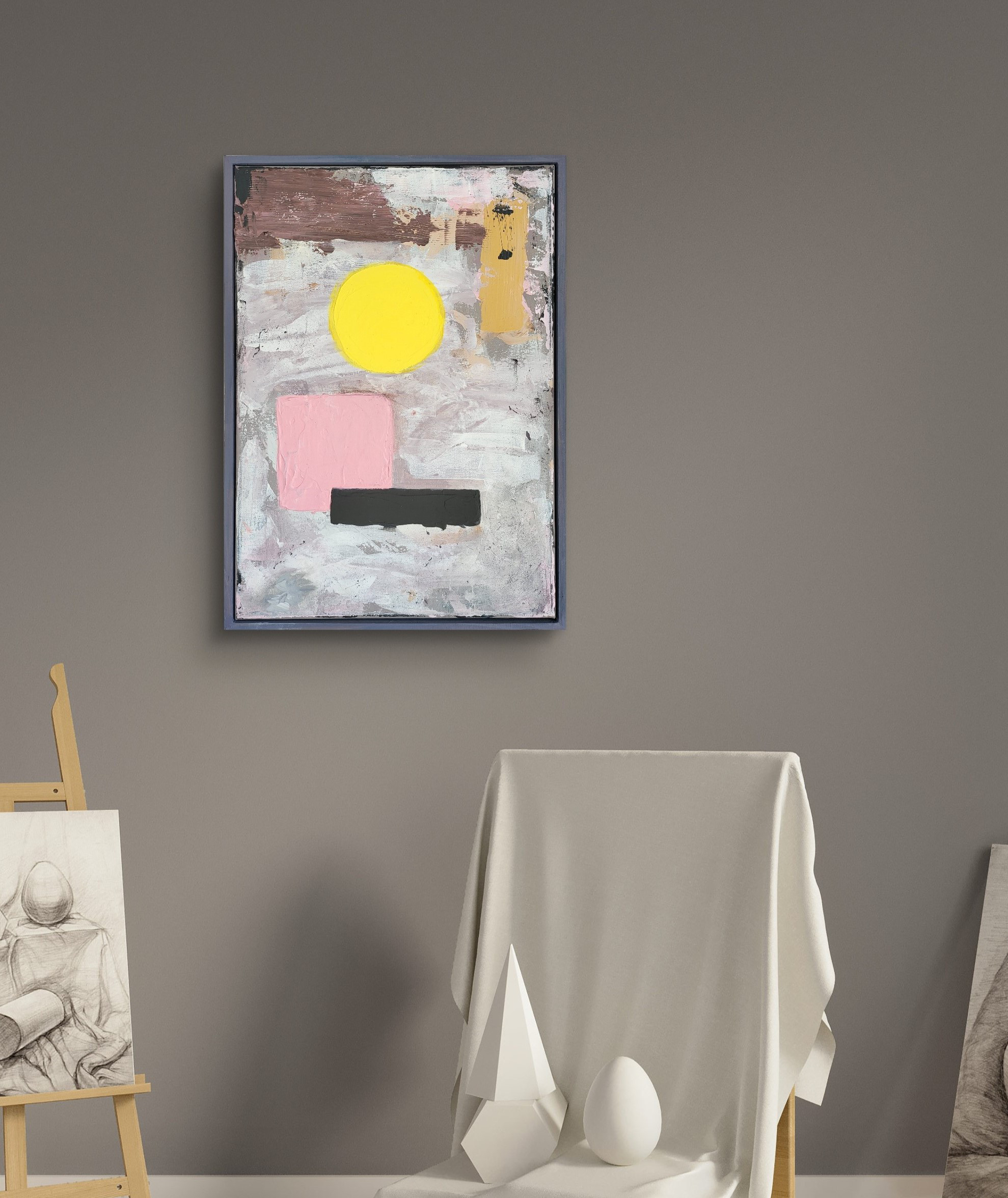 理想的な配置- 抽象画 43×32㎝【F8相当】キャンバス インテリア