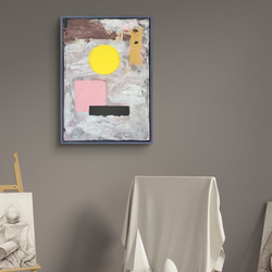 ループNo2.躍 / 抽象画 46×38㎝ F8 インテリア おしゃれ モダン ループNo2.躍- 抽象画 46×38㎝ F8 原画1点のみ インテリア