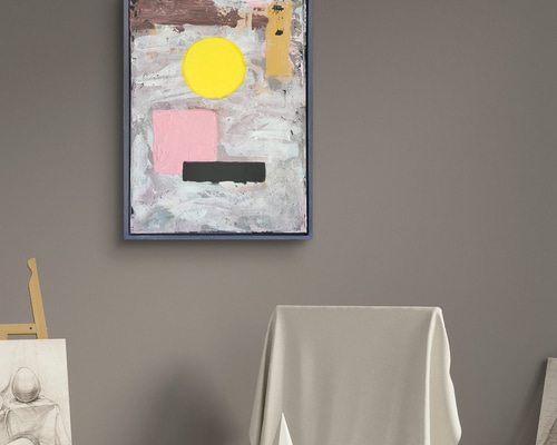 理想的な配置- 抽象画 43×32㎝【F8相当】キャンバス インテリア