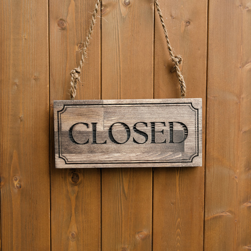 open＆closed表札オブジェ open＆closed表札オブジェ OPEN CLOSE 看板】置き型 両面 立体