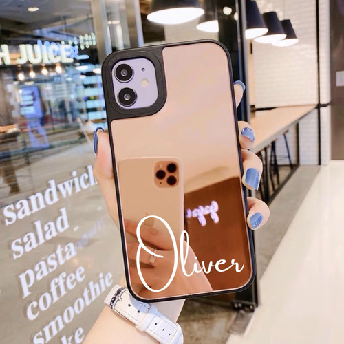 ☆ご希望の文字入れ(アルファベットお名前、メッセージなど)スマホケース☆ 全機種対応 スマホケース 【 まるっと simple 名入れ 】 くすみ