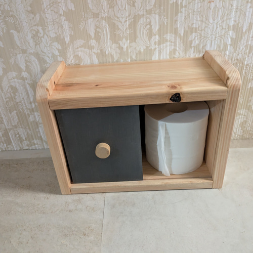 桧 木製 収納ボックス 木箱 トイレ収納 棚・シェルフ・ラック yotuba