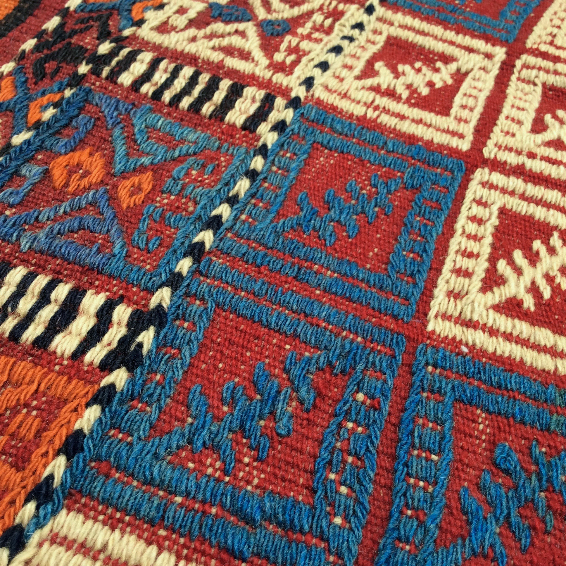 オールドキリム トルコ 手織りラグ 107x82cm