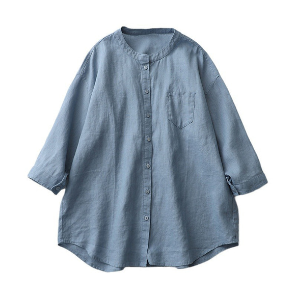 FZ38 シャツブラウス　肌に優しい　綿麻　リネン＆コットン　快適　シャリ感　吸汗　春夏 人気・おすすめ｜使いやすい・旅行におすすめ 品質保証 全国発送 正規品・日本国内発送・安心保証付き