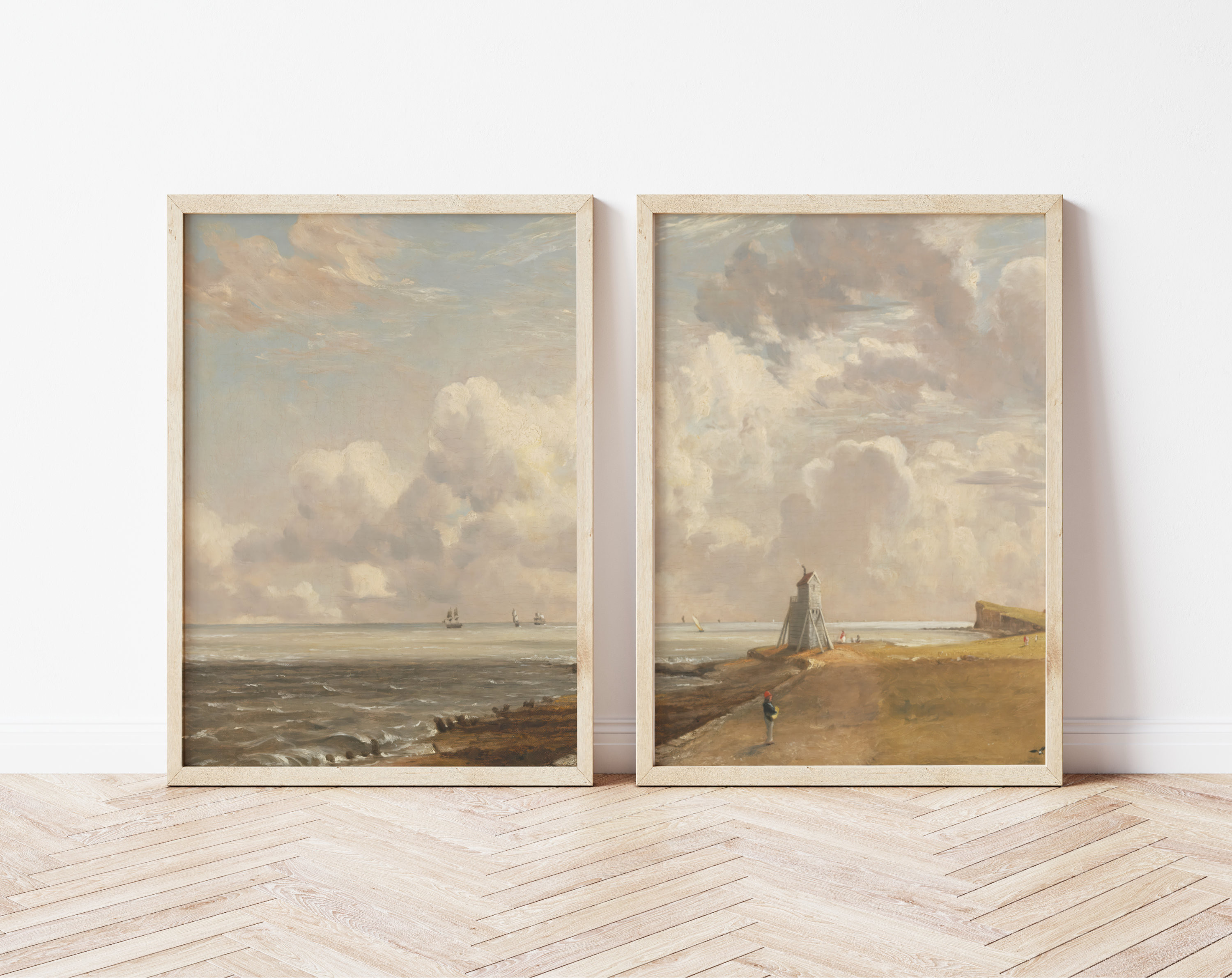 風景画　額縁　5点セット　アンティーク　レトロ