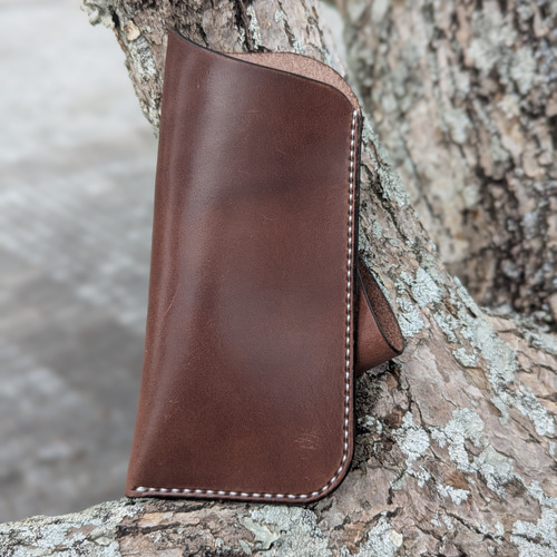 栃木レザー メガネケース ベルトループキーホルダー付き メガネケース