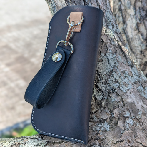 Blackmeansブラックミーンズ　ケース　栃木レザーベルトループ付き Blackmeans/ブラックミーンズ/【LHP EXCLUSIVE】LIGHTER CASE - BORO